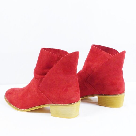 Corkys Hey Girl SPILL THE TEA Red Envelope Ankle Bootie Size 10 New in Box - Picture 8 of 14